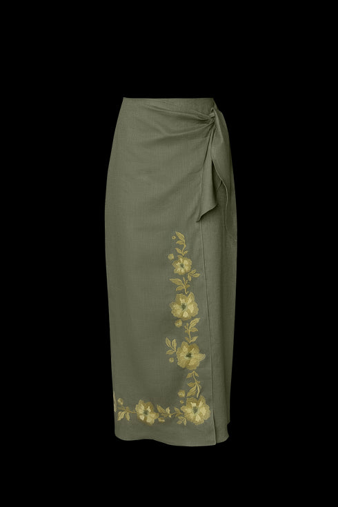 Inamorata Wrap Skirt Lemoncello